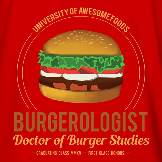 Burgerologist t shirt