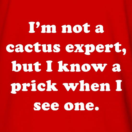 Cactus Expert t shirt