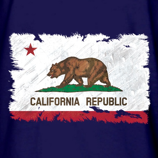 California Republic Flag t shirt