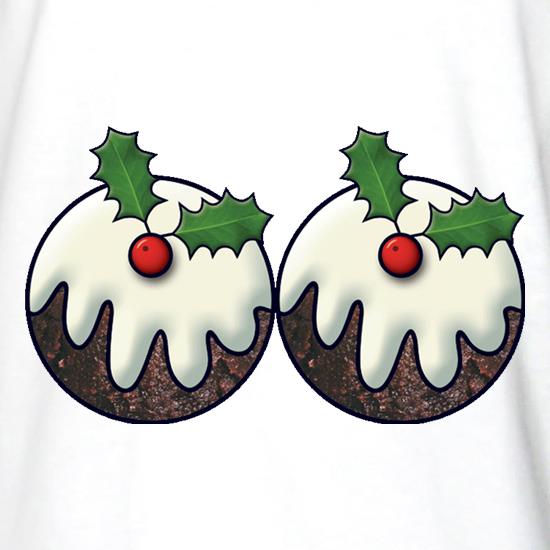 Christmas Pudding Boobs t shirt