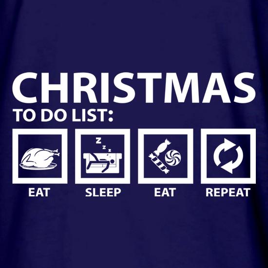 Christmas To Do List t shirt
