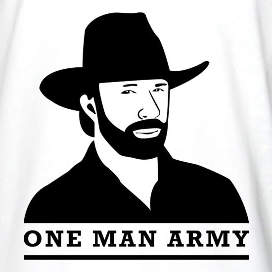 Chuck Norris One Man Army t shirt