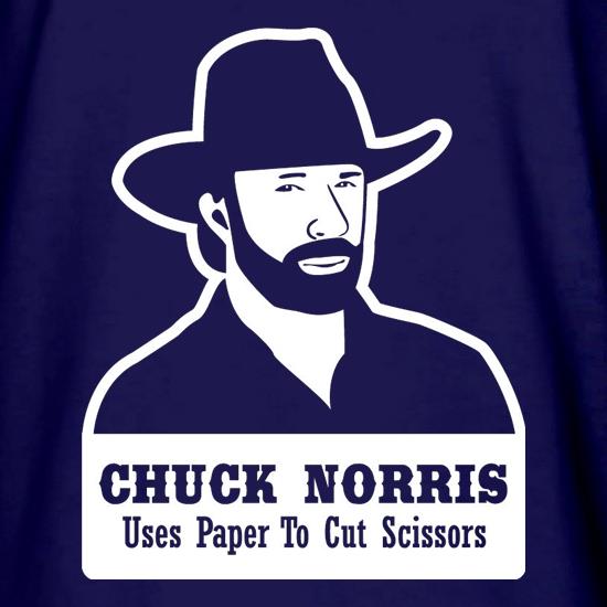 Chuck Norris Uses Paper To Cut Scissors t shirt