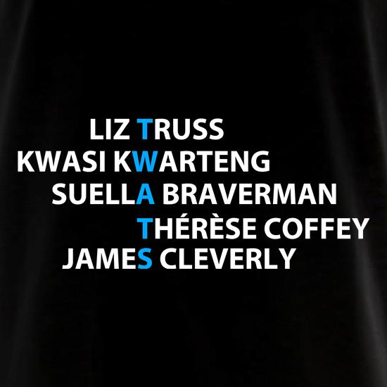 Conservative Cabinet 22 Twats t shirt