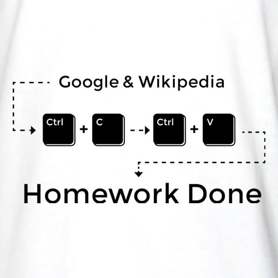 Ctrl C And Ctrl V Equals Homework Done t shirt