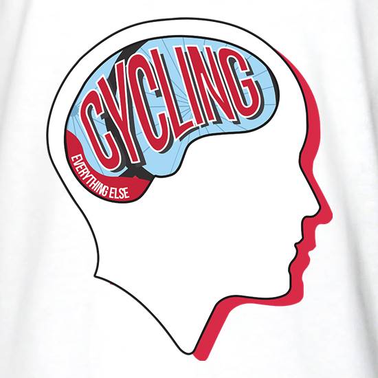 Cycling On The Brain t shirt