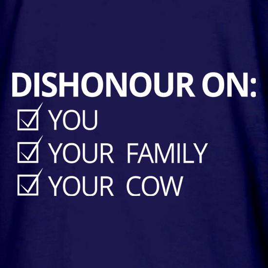 Dishonour On... t shirt