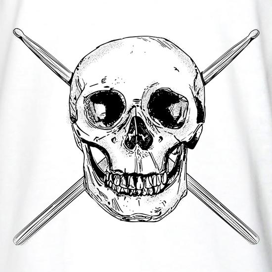 Drummer Skull t shirt