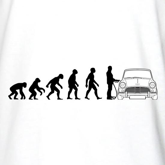 Evolution Of Man Austin Cooper Driver t shirt