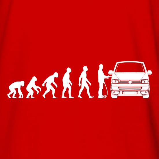 Evolution of Man T5 Campervan t shirt
