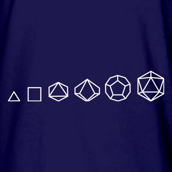 Evolution of Role Playing Dice t shirt