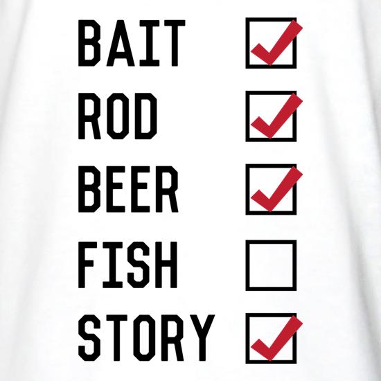 Fishing Checklist t shirt