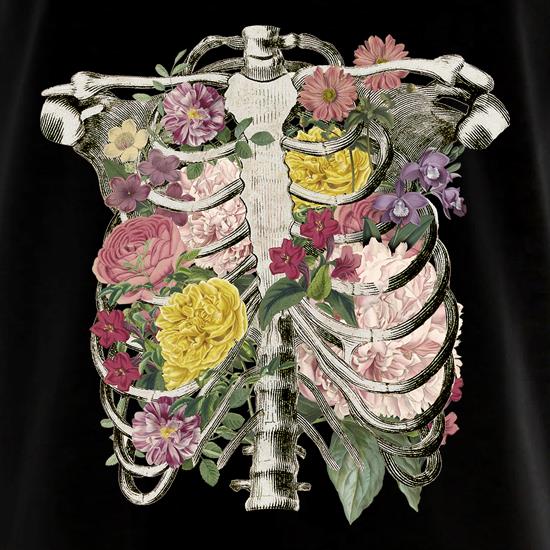 Floral Skeleton t shirt