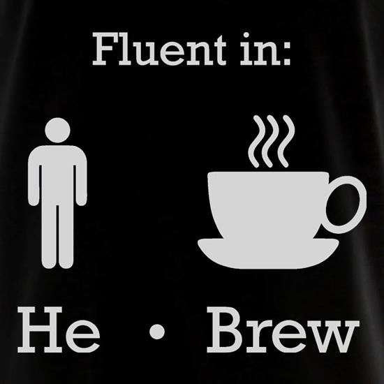Fluent In He Brew t shirt