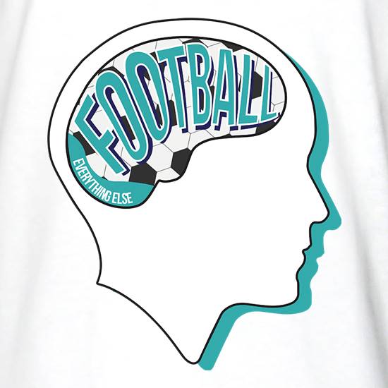 Football On The Brain t shirt