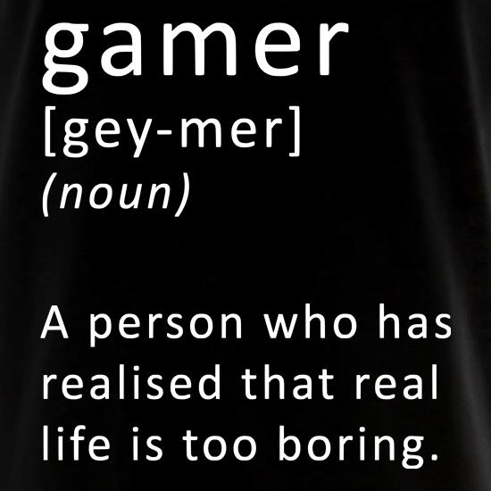 Funny Definition of a Gamer t shirt