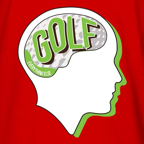 Golf On The Brain t shirt