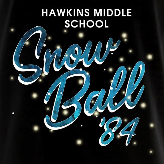 Hawkins Middle School Snow Ball '84 t shirt