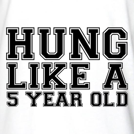 Hung Like a 5yr Old t shirt