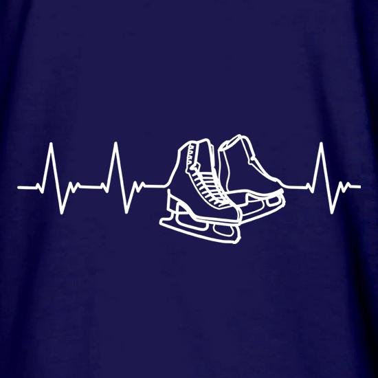 Ice Skating Heartbeat t shirt
