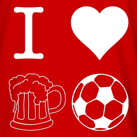 I Heart Beer and Football t shirt