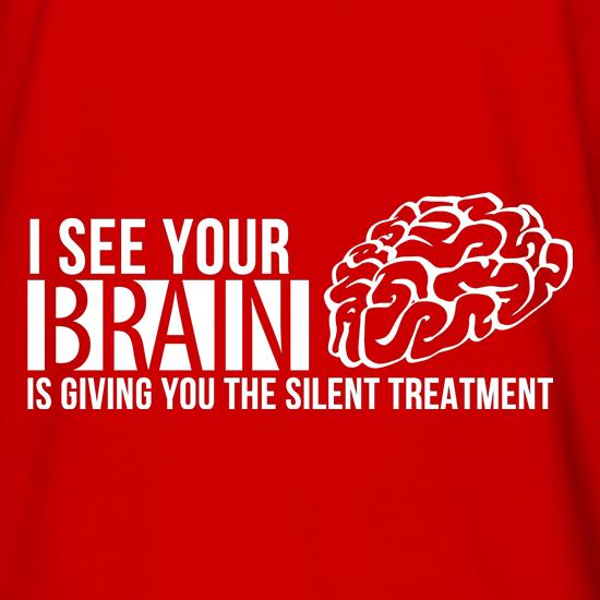 I see your brain is giving you the silent treatment t shirt