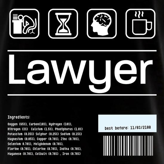 Lawyer Ingredients t shirt