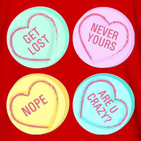 Love Heart Sweets t shirt