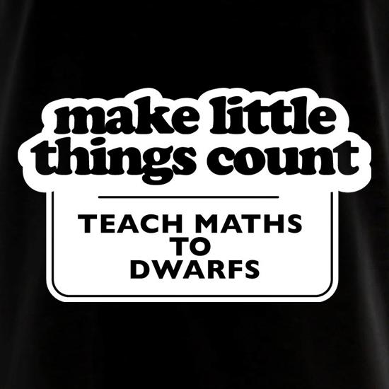 Make Little Things Count Teach Maths To Dwarfs t shirt