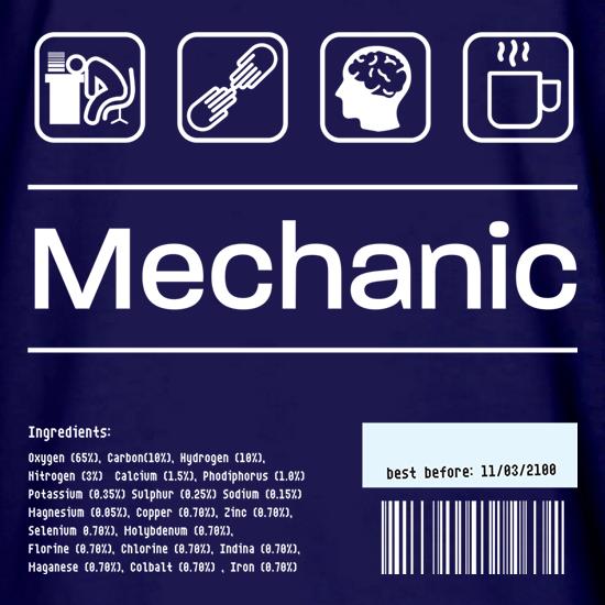 Mechanic Ingredients t shirt
