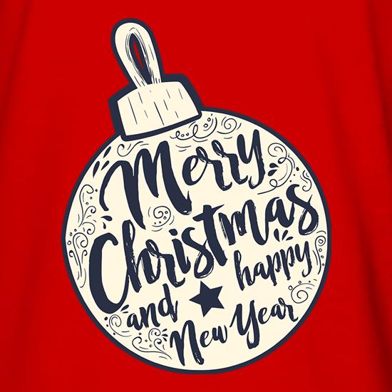 Merry Christmas Bauble t shirt