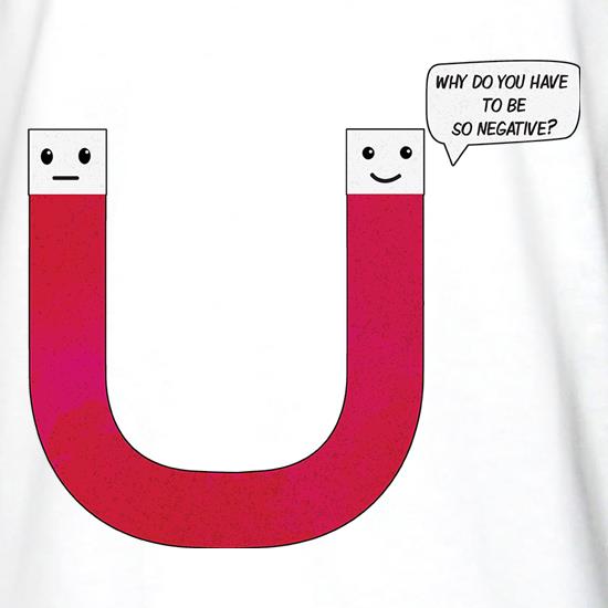 Negative Magnet t shirt