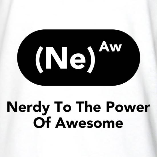 Nerdy To The Power Of Awesome t shirt