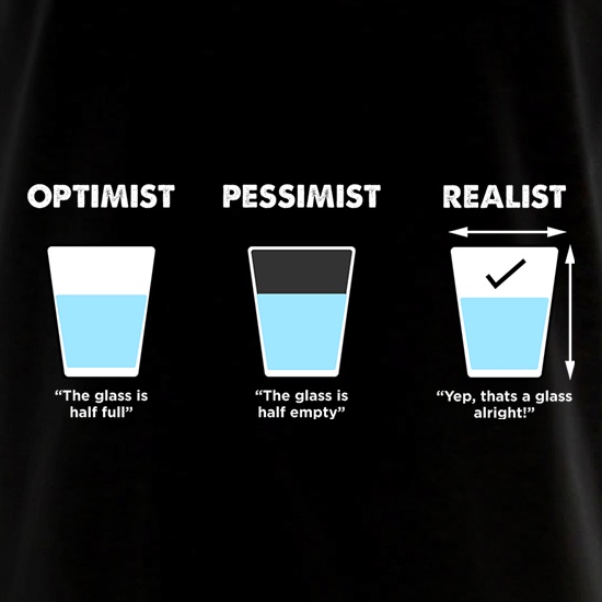 Optimist, Pessimist Or Realist t shirt