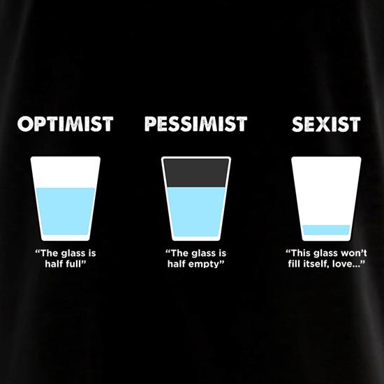 Optimist, Pessimist Or Sexist t shirt