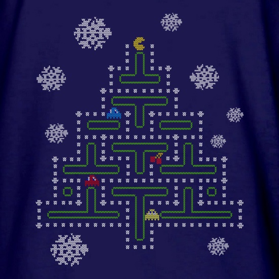 Pac Man Xmas Tree t shirt