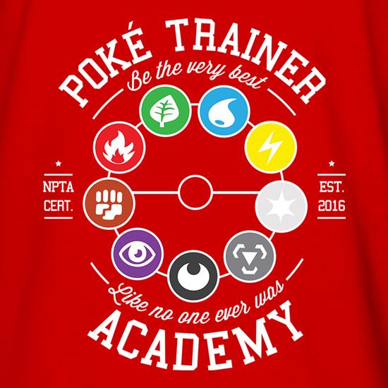 Poke Trainer Academy t shirt