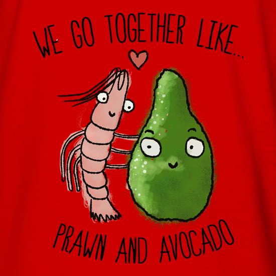 Prawn And Avocado t shirt