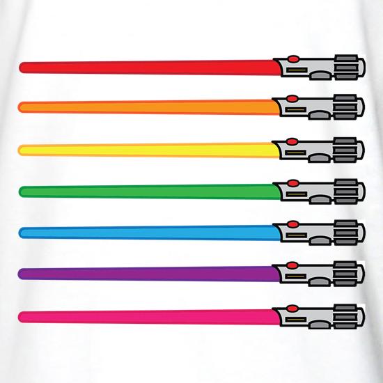 Rainbow Light Saber t shirt