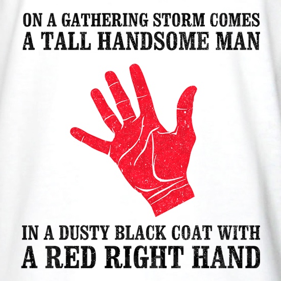 Red Right Hand t shirt