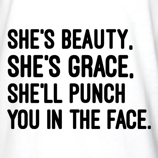 She's Beauty. She's Grace. t shirt