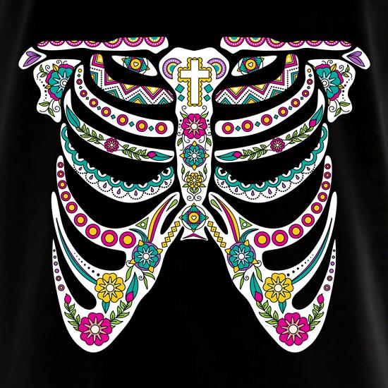 Sugar Skull Ribs t shirt