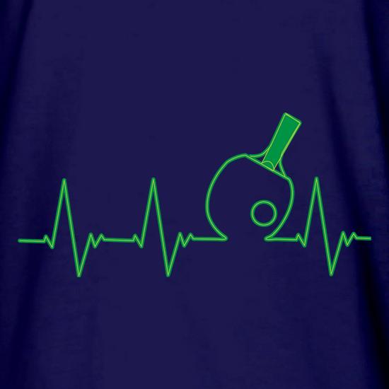 Table Tennis Heartbeat t shirt