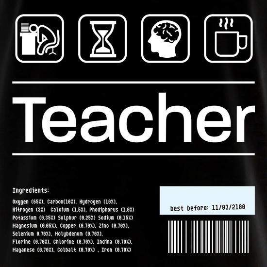 Teacher Ingredients t shirt