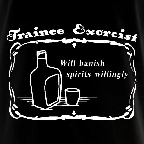 Trainee exorcist will banish spirits willingly. t shirt