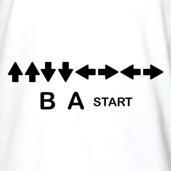 Up Up Down Down Left Right Left Right B A Start t shirt