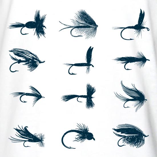 Vintage Fishing Flies t shirt