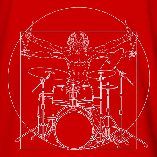 Vitruvian Drummer t shirt