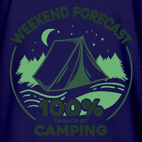 Weekend Forecast Camping t shirt