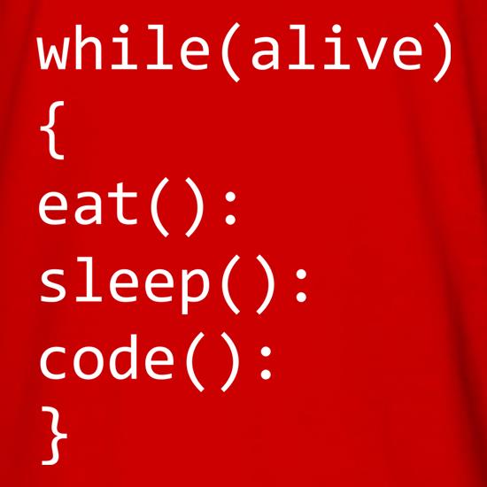 Eat, Sleep, Code t shirt